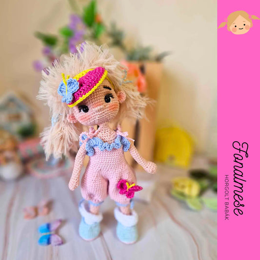 Janka a lepkefogó lány - horgolt baba minta pdf magyar és angol nyelven