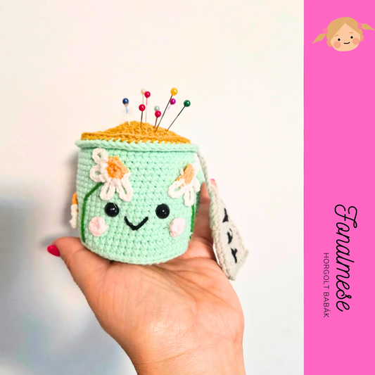 Bögrés tűpárna - horgolt minta pdf