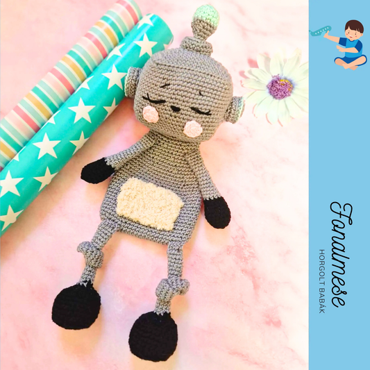 Robotos alvó pajti - horgolt szundikendő