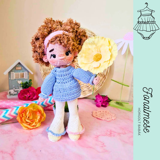 Berta ruha szett - horgolt babaruha minta pdf magyar és angol nyelven