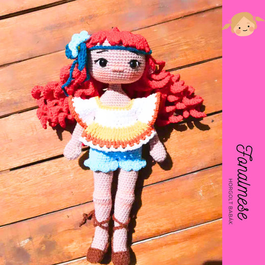 Mimi a hippy - horgolt baba minta pdf magyar és angol nyelven