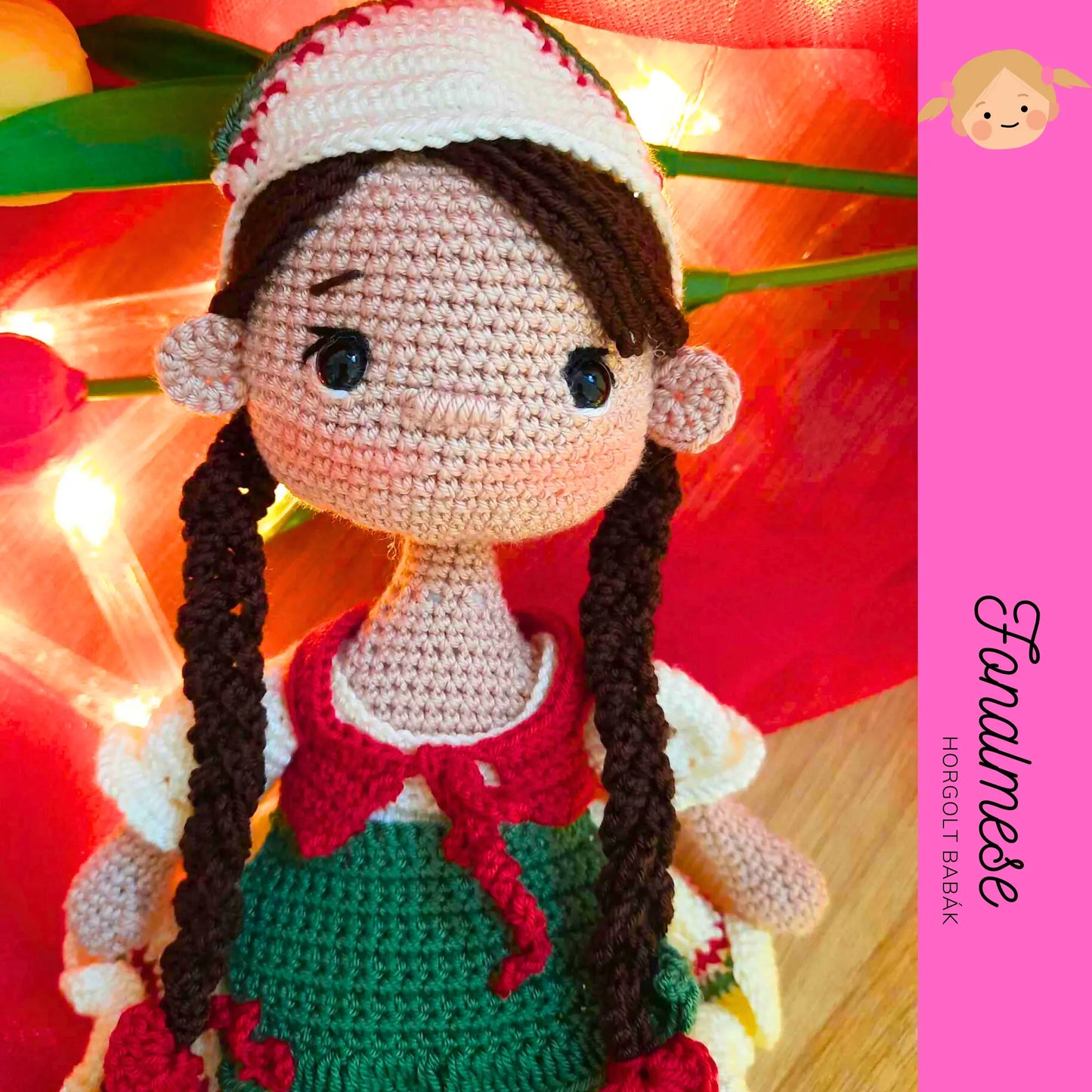 Marika a magyar lány - horgolt baba minta pdf magyar és angol nyelven