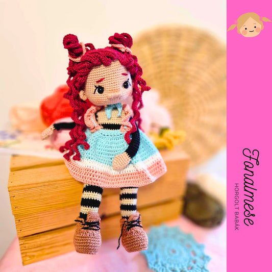 Cserfes Panka - horgolt baba minta pdf magyar és angol nyelven