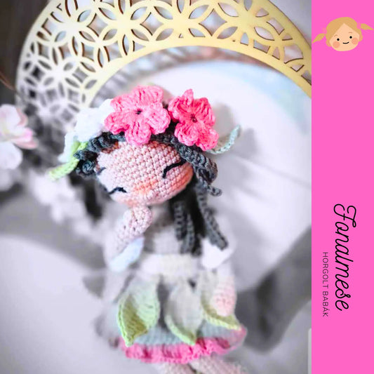 Füzér az erdei manó lány - horgolt baba minta pdf magyar és angol nyelven