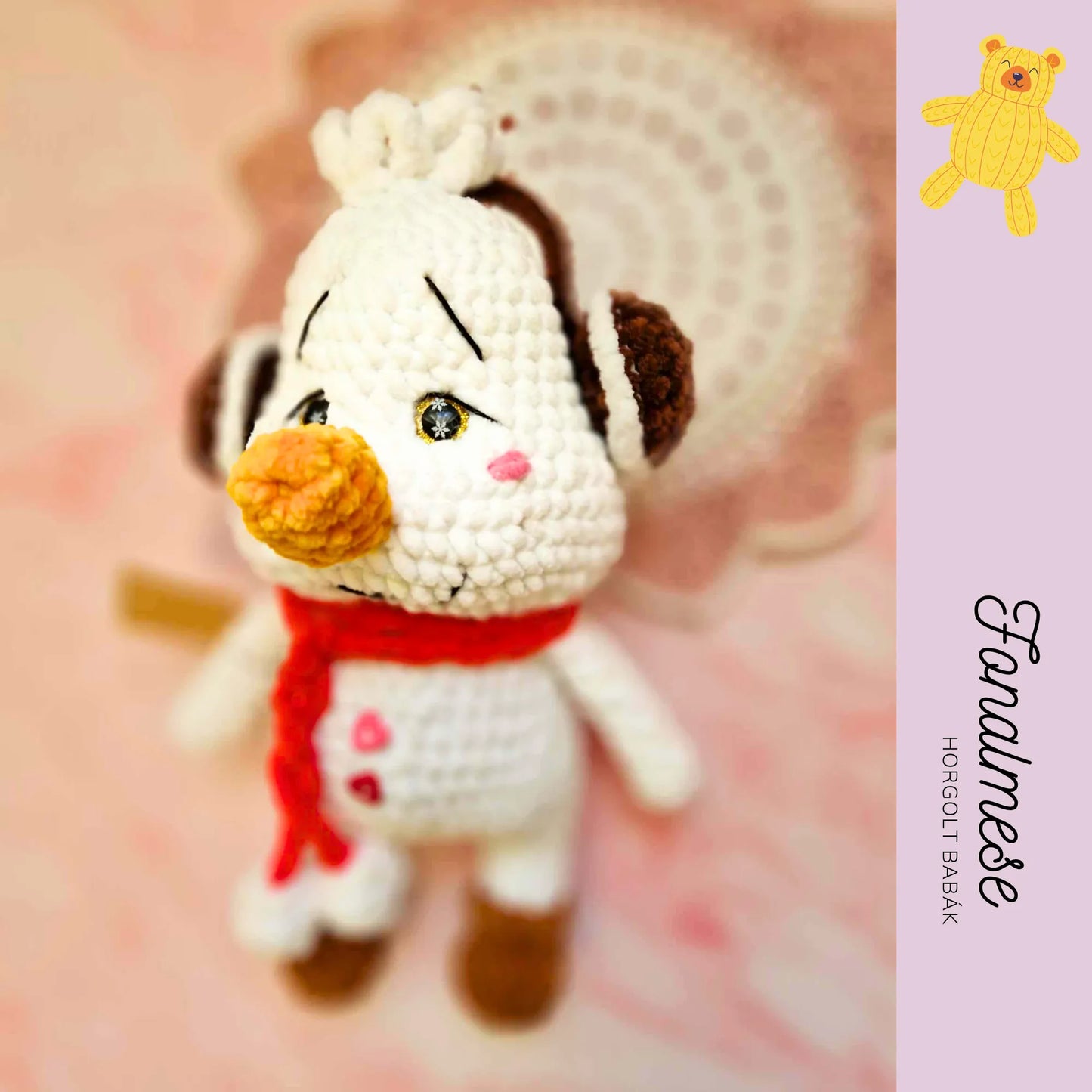 Fülvédős Hóember - zsenilia figura