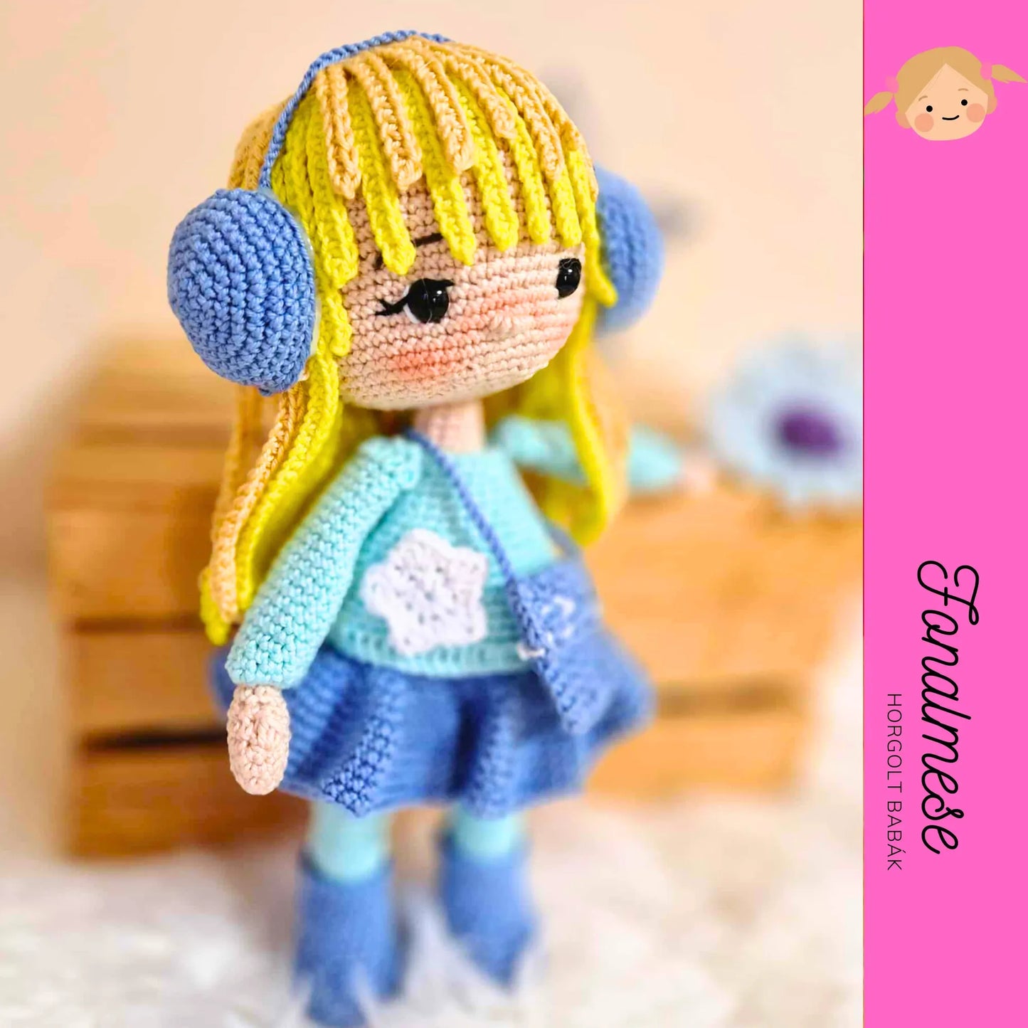 Téli baba - horgolt baba