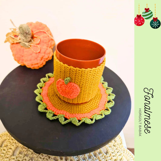 Őszi bögrepulcsi és alátét - horgolt ünnepi minta pdf