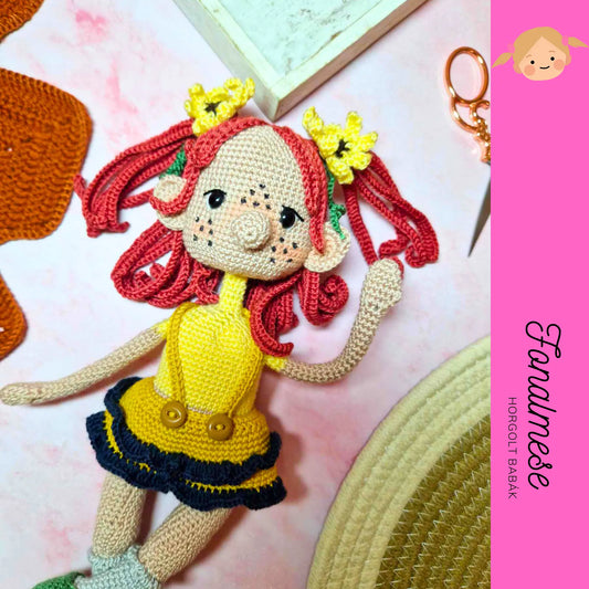 Szeplős Szofi - horgolt baba minta pdf magyar és angol nyelven