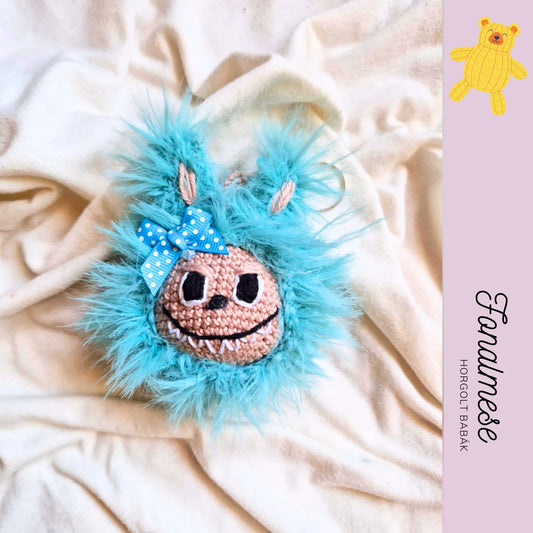 Labubu kulcstartó - horgolt állat minta pdf