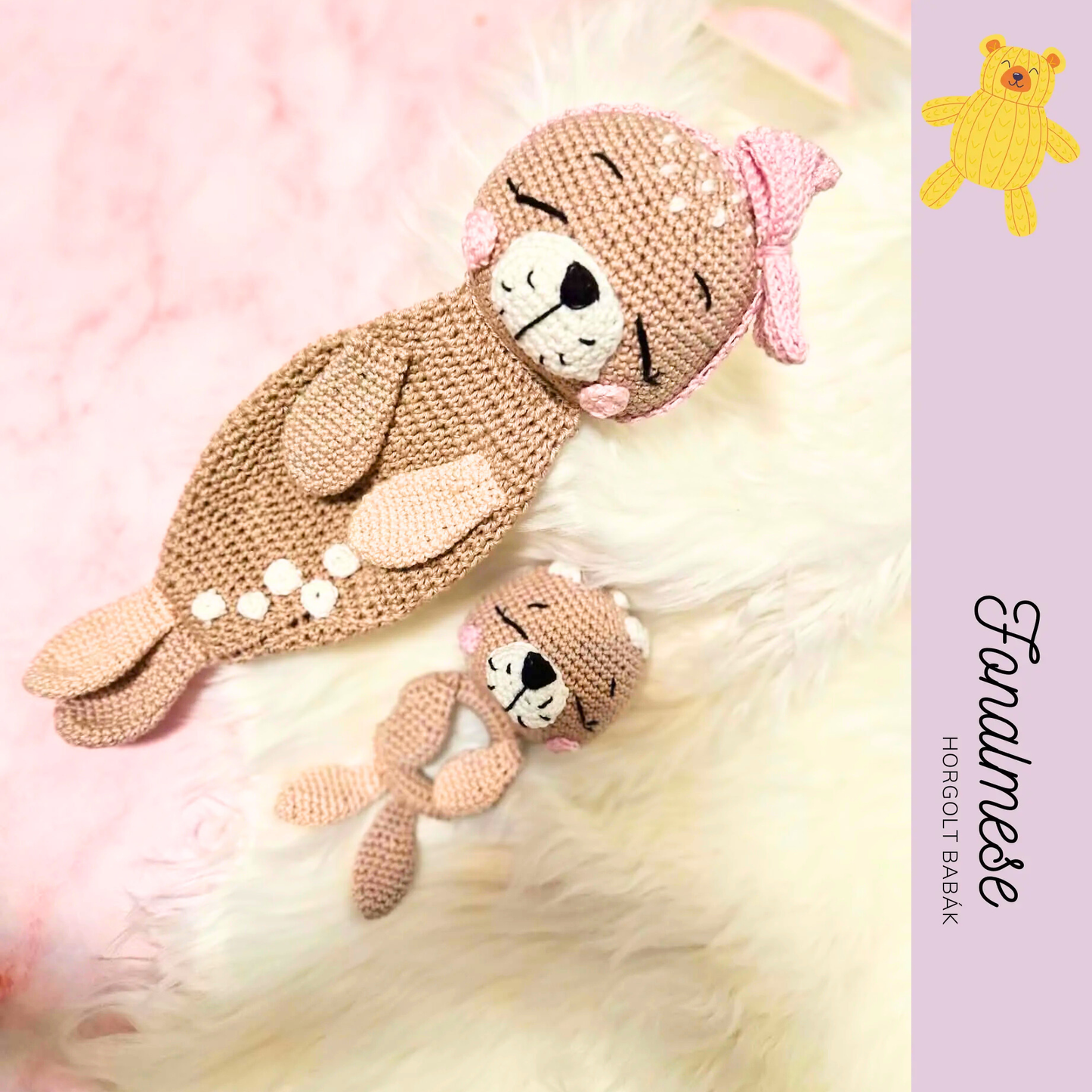 Fókás csörgő - horgolt csörgők