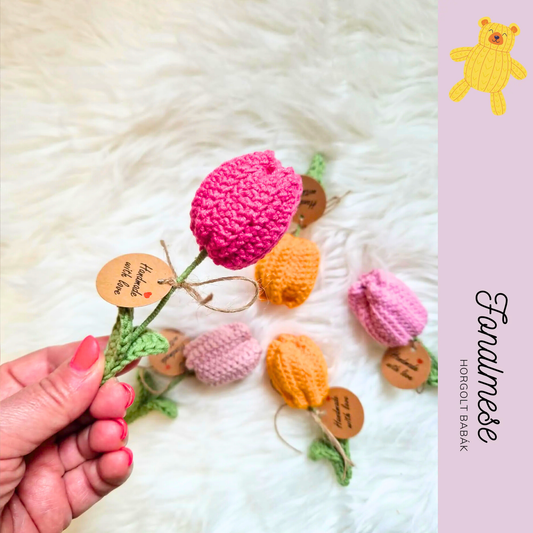 Horgolt mini tulipán - egyéb