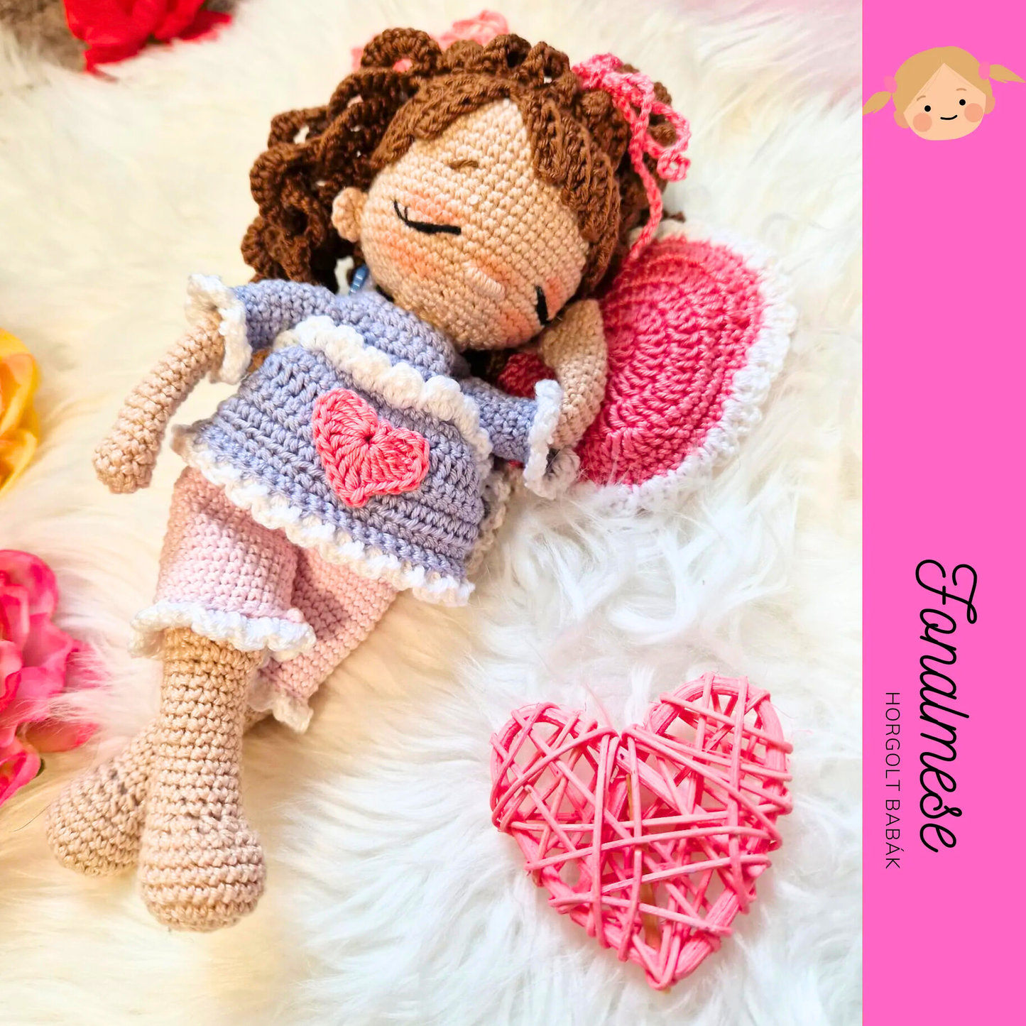 Alvós baba -  horgolt babák