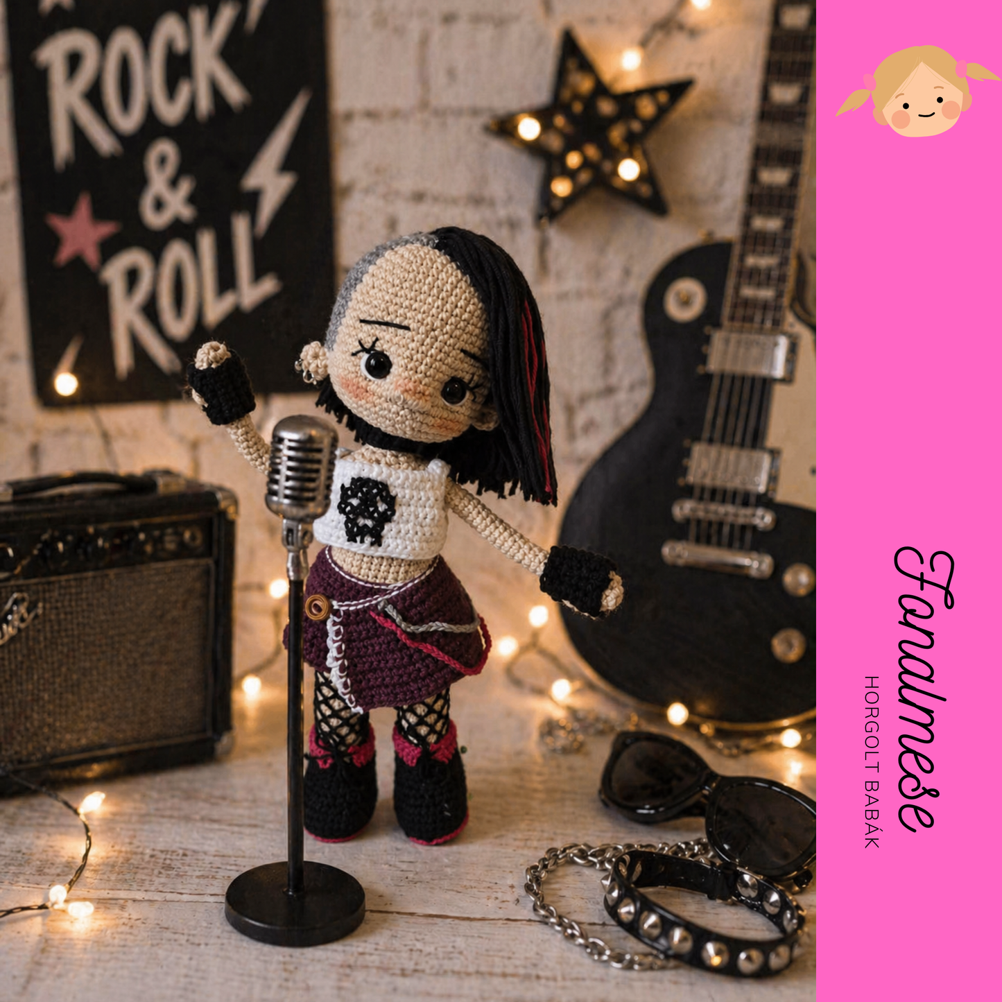 Rock&Roll baba -horgolt babák