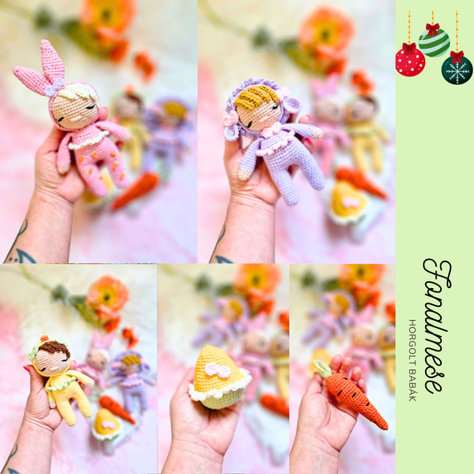 Húsvéti mini babák - Horgolt babák