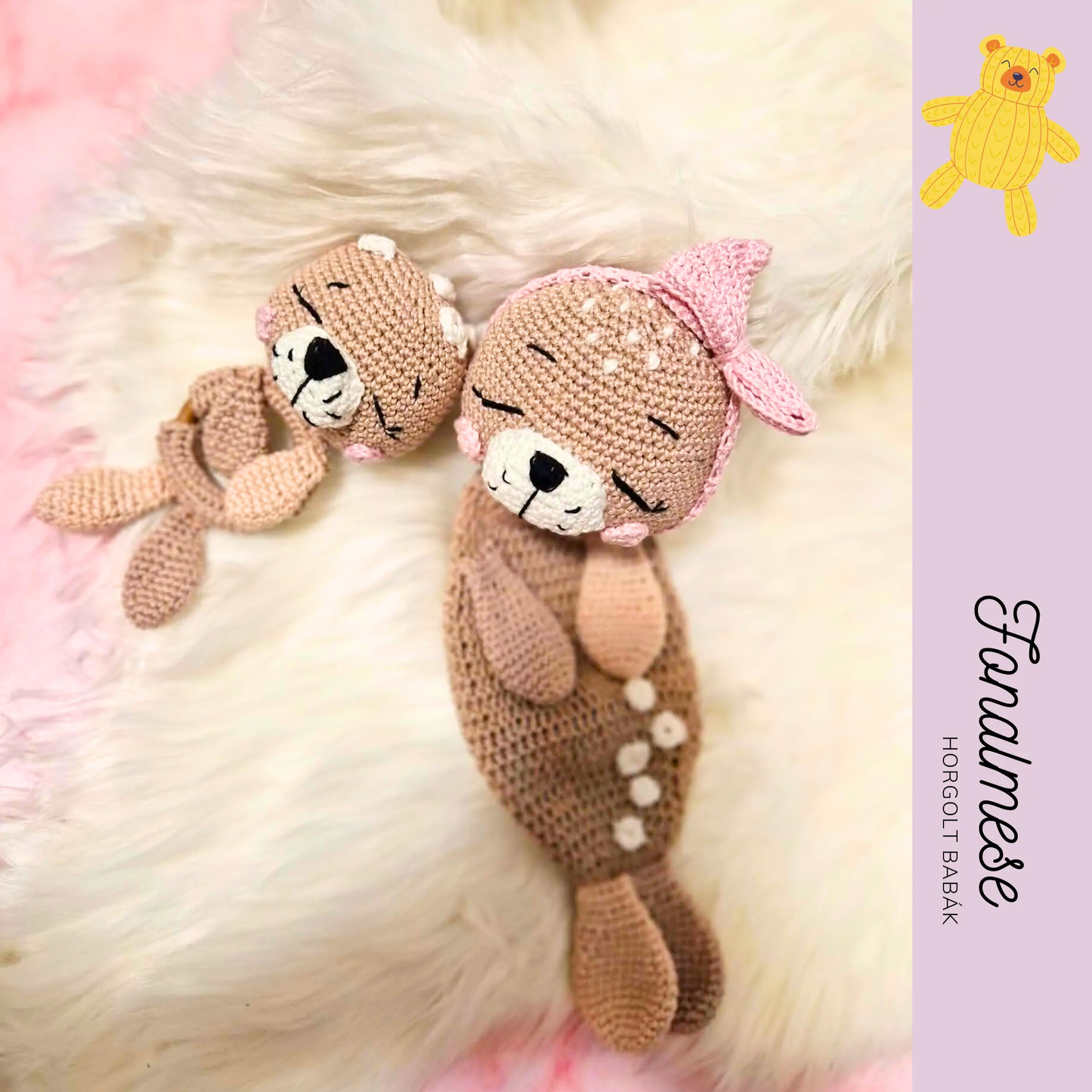 Fókás csörgő - horgolt csörgők