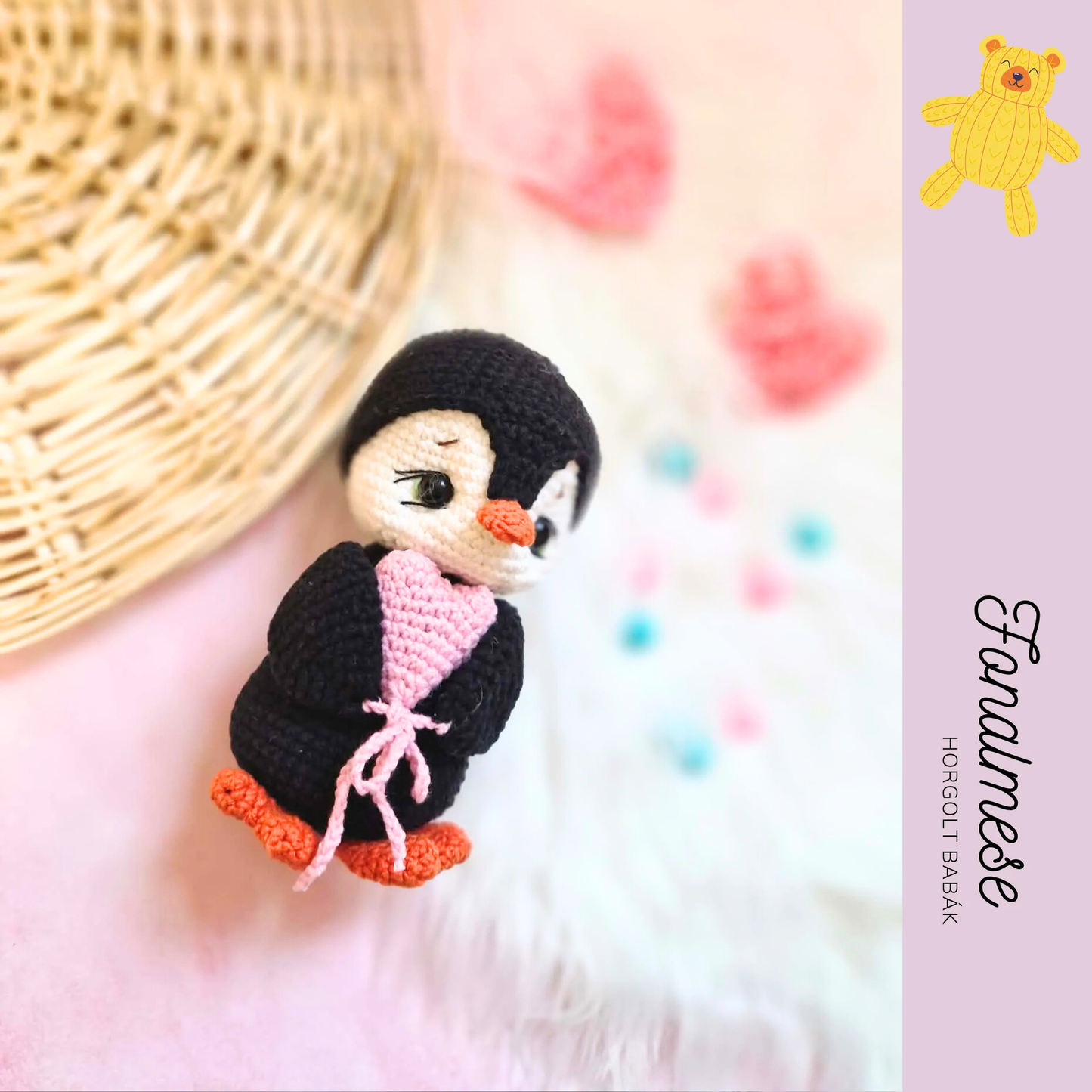 Lady Pingvin - horgolt állat minta pdf