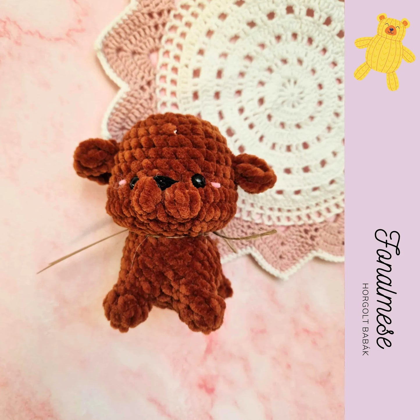 Mini kutya - zsenilia figura