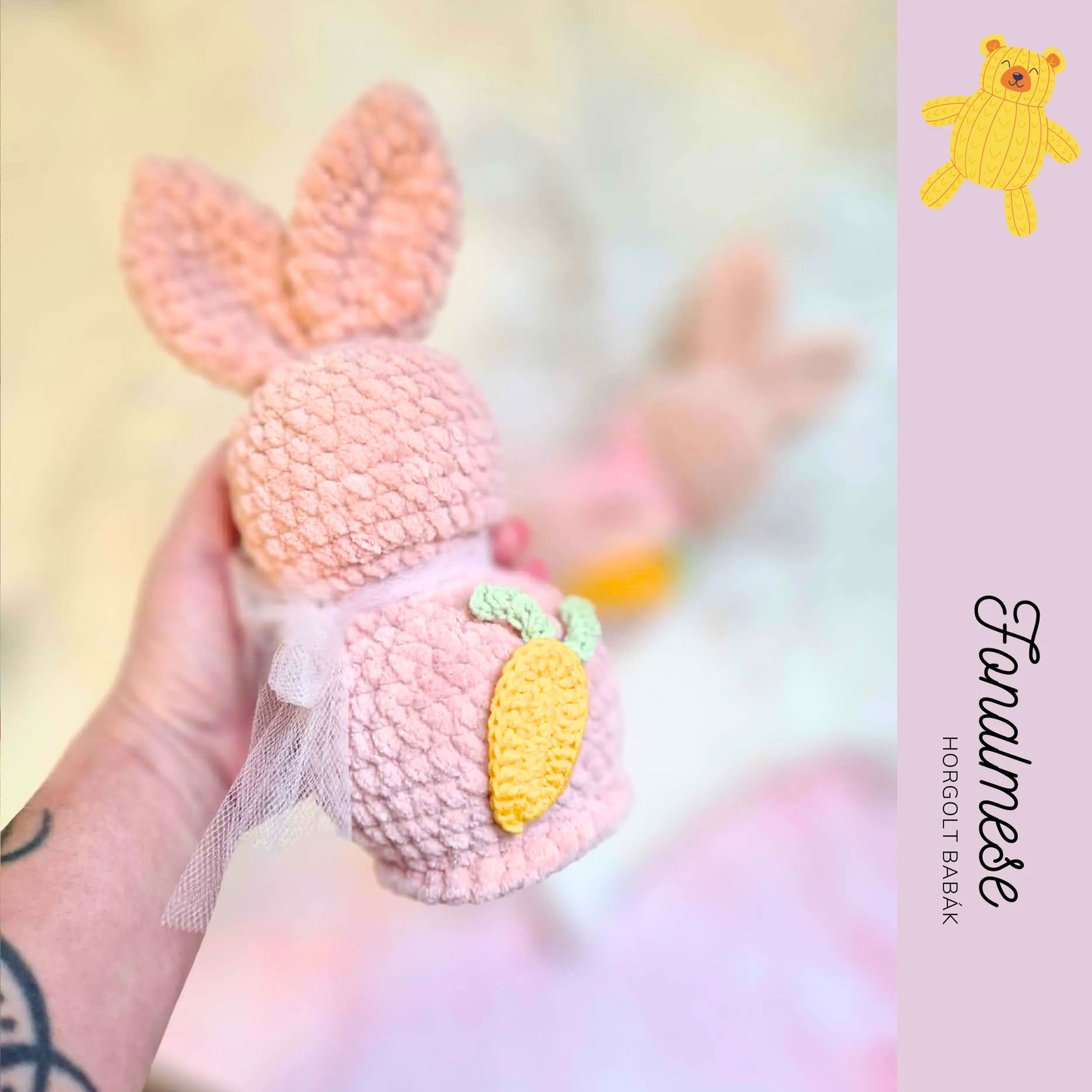 Nyuszis lakás dekor - horgolt állat minta pdf