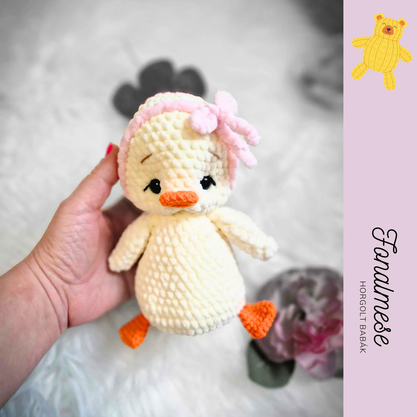 Duffi kacsa - horgolt állat minta pdf