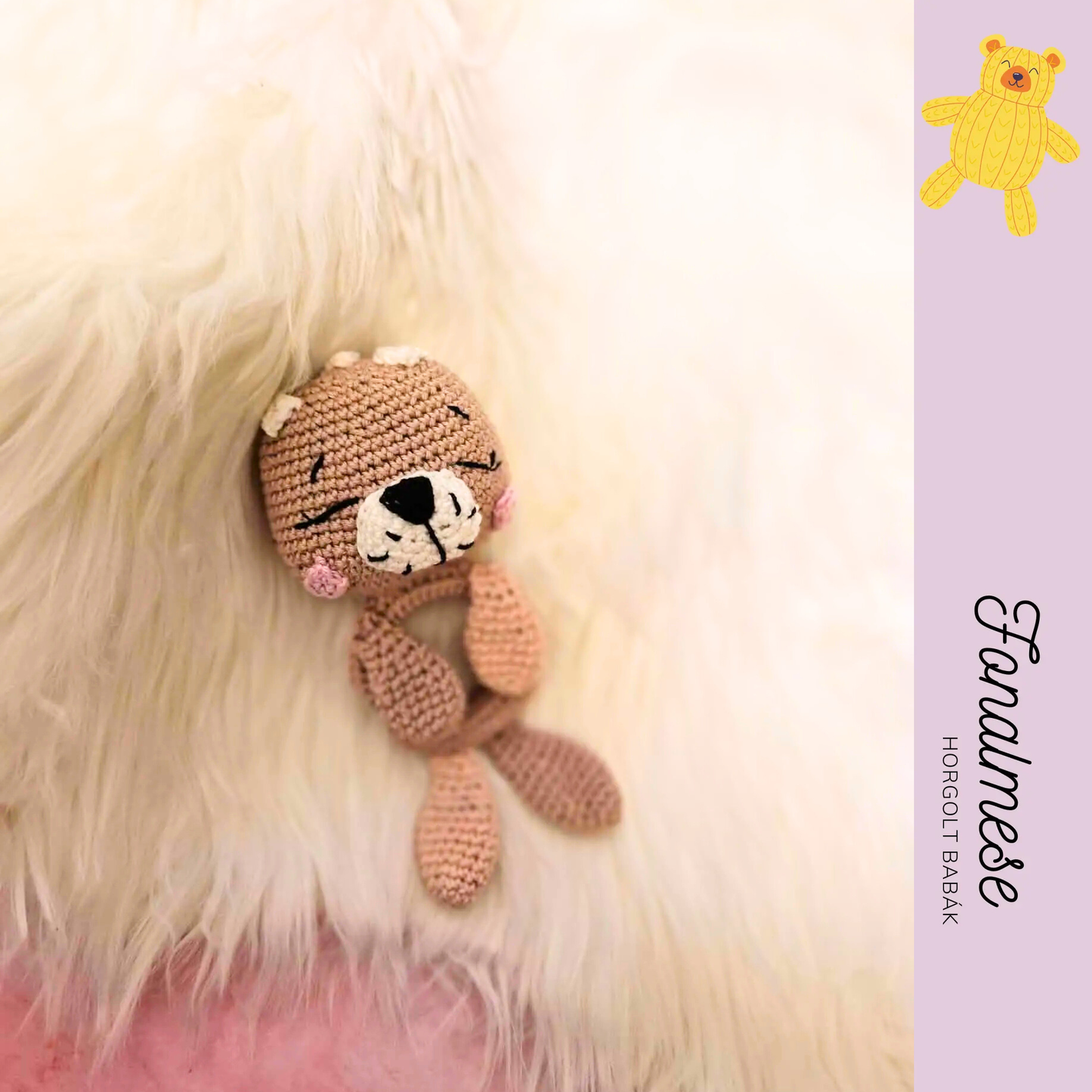 Fókás csörgő - horgolt csörgők