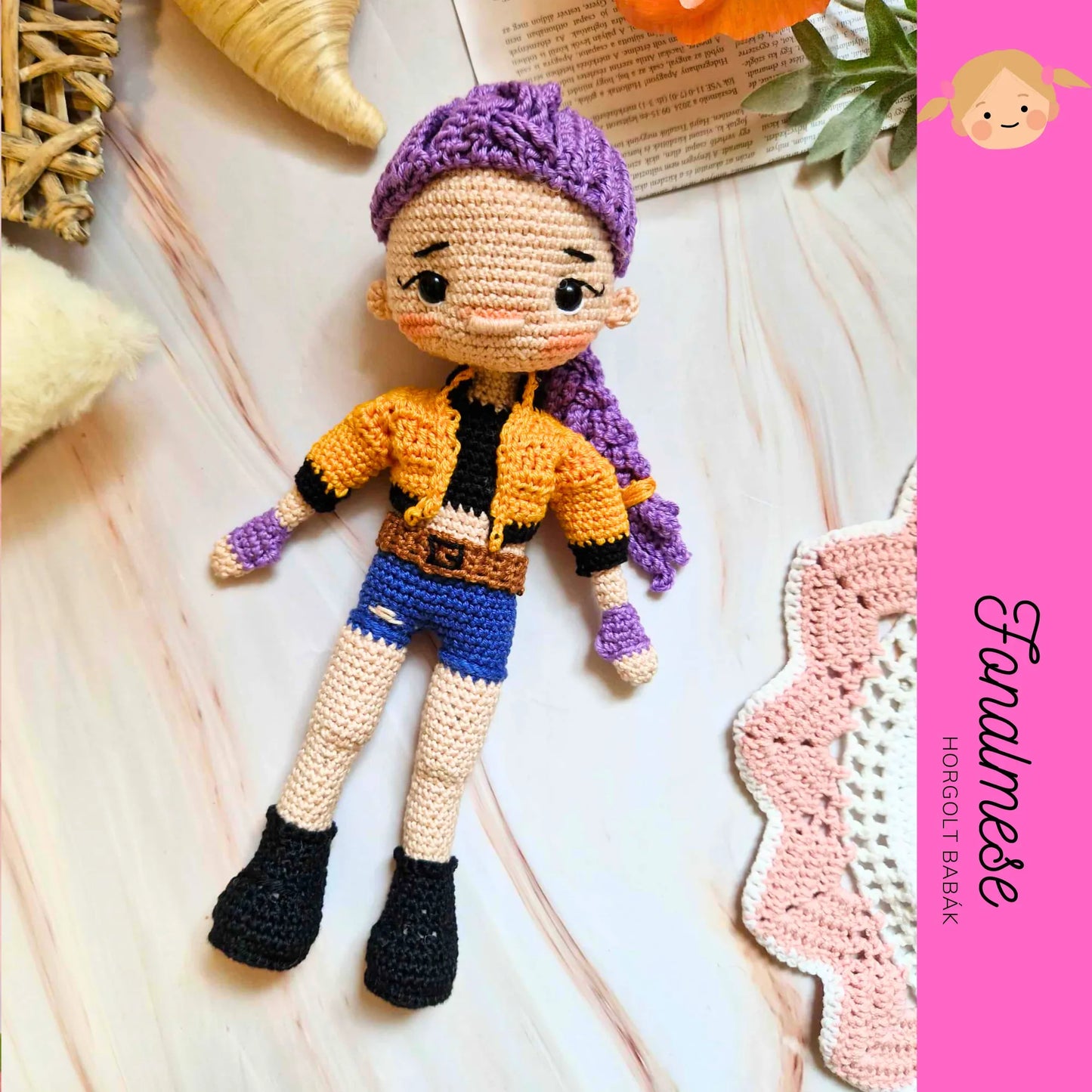 Démon vadászok Rumi baba - horgolt baba minta pdf