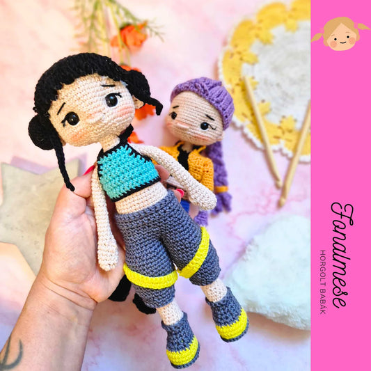 Démon vadászok Zoey baba - horgolt baba minta pdf