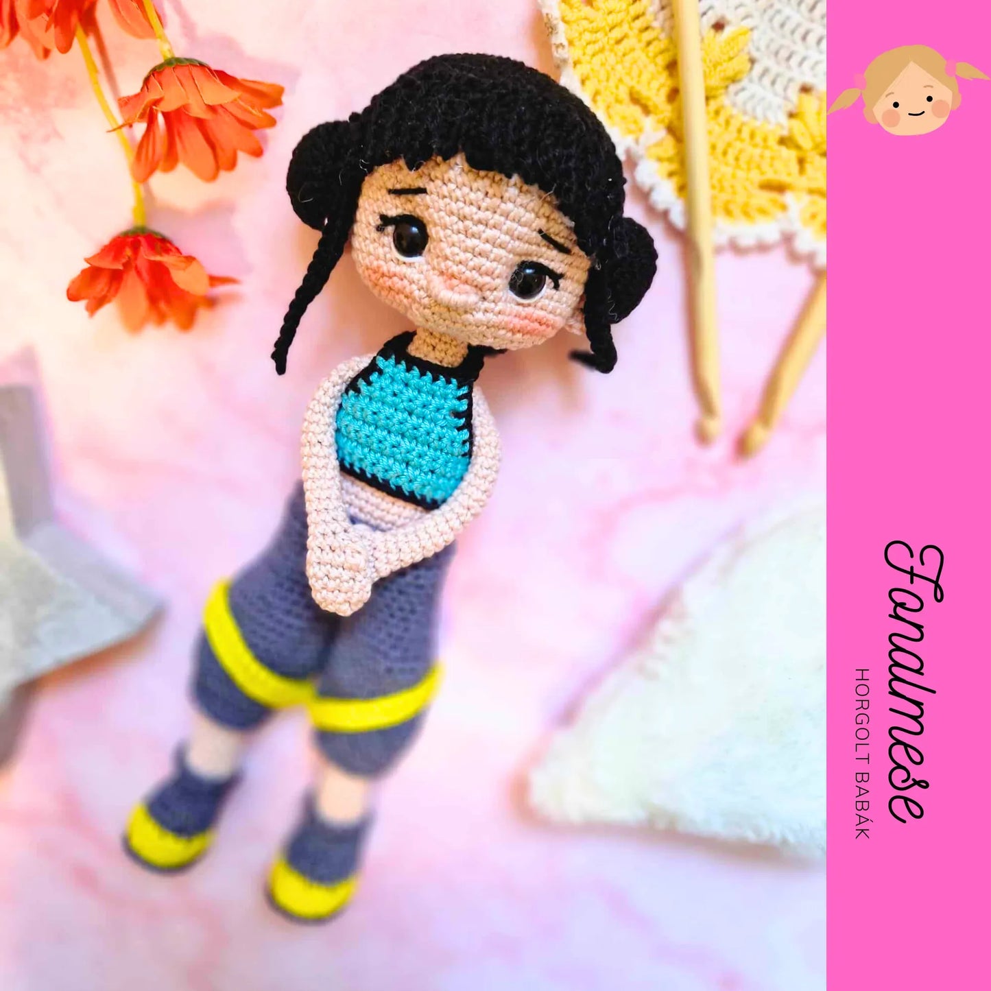 Démon vadászok Zoey baba - horgolt baba minta pdf