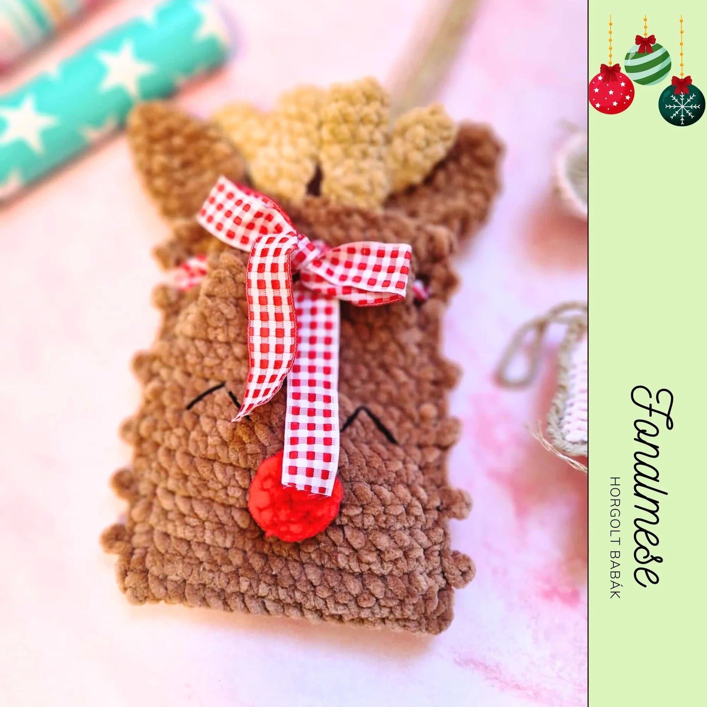 Rénszarvasos tasak - horgolt ünnepi minta pdf