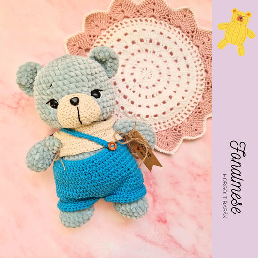 Nadrágos maci - zsenilia figura