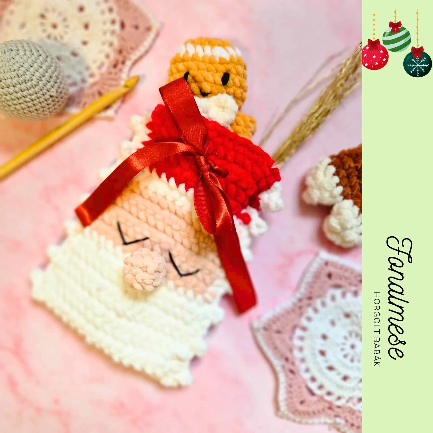 Télapó tasak - horgolt minta pdf