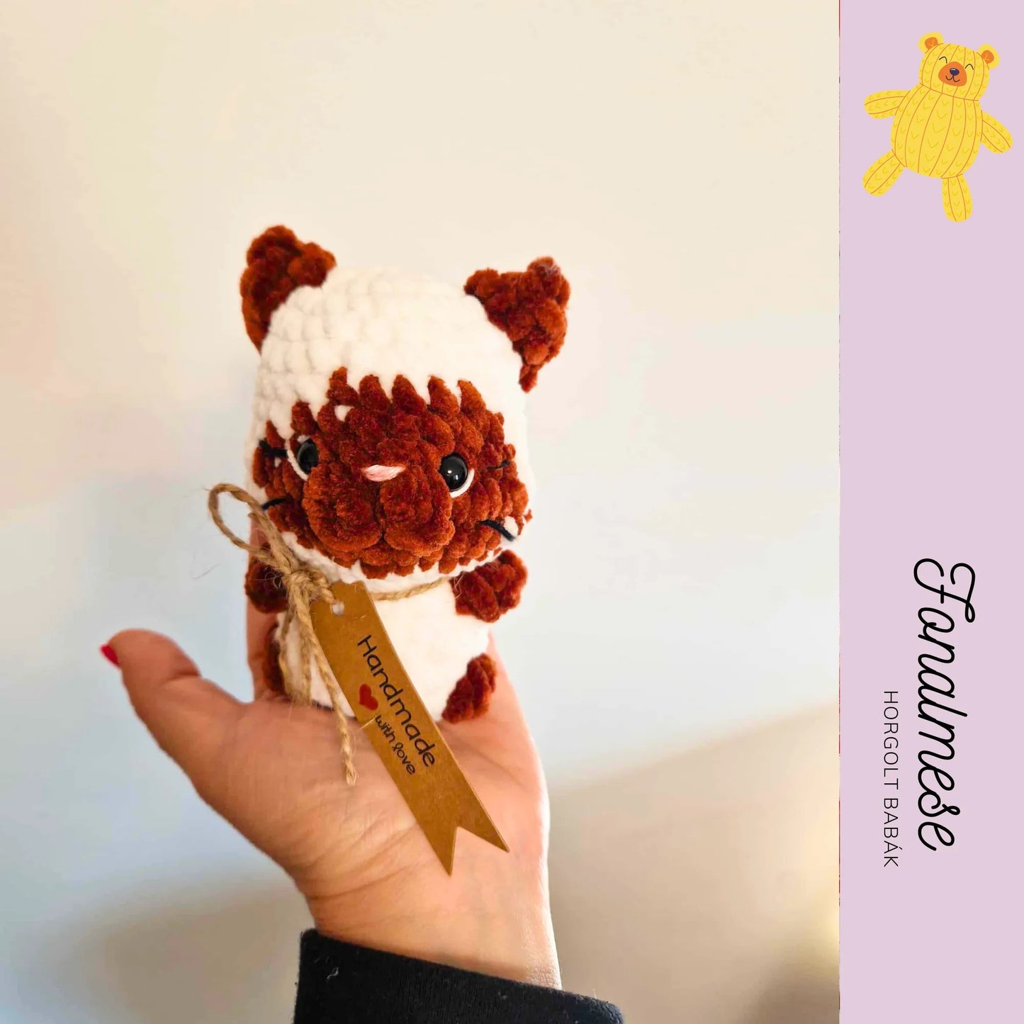 Sziámi mini cica - zsenilia figura