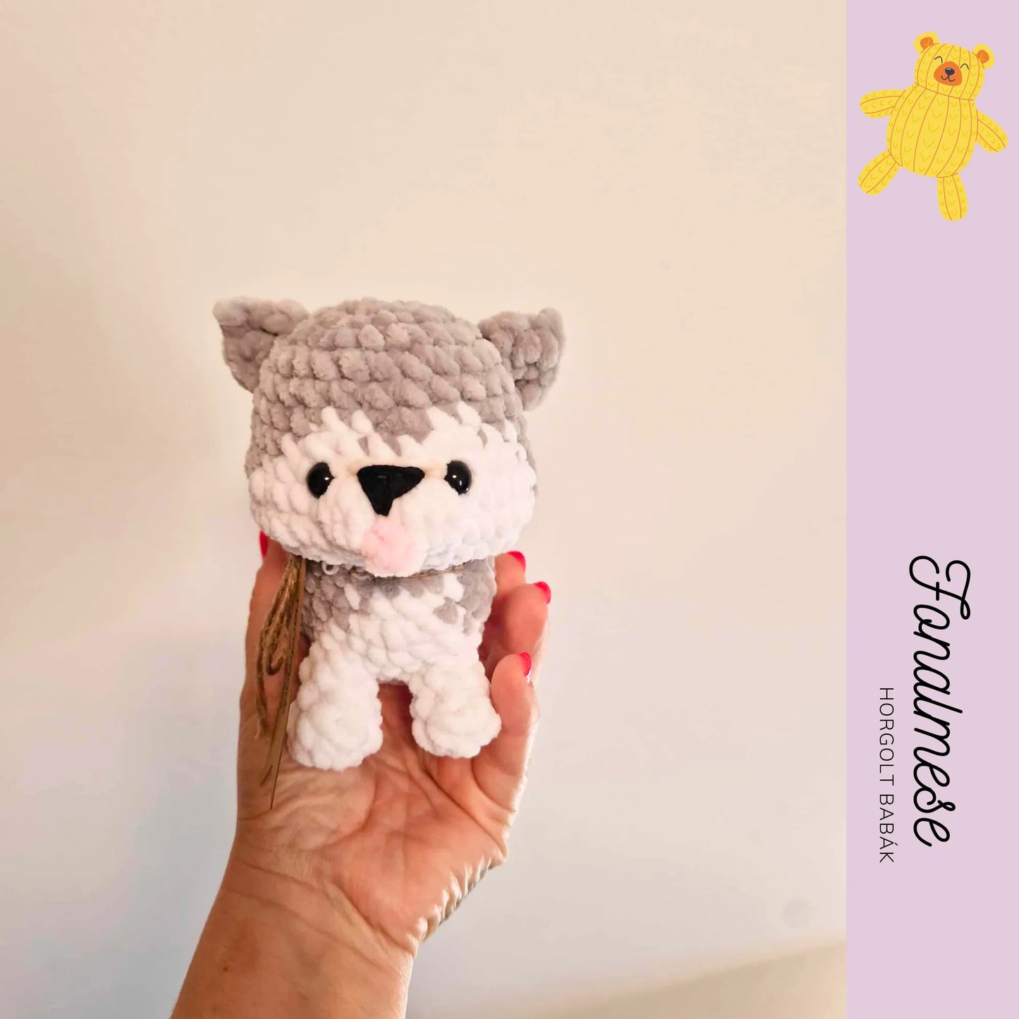 Mini kutya - zsenilia figura