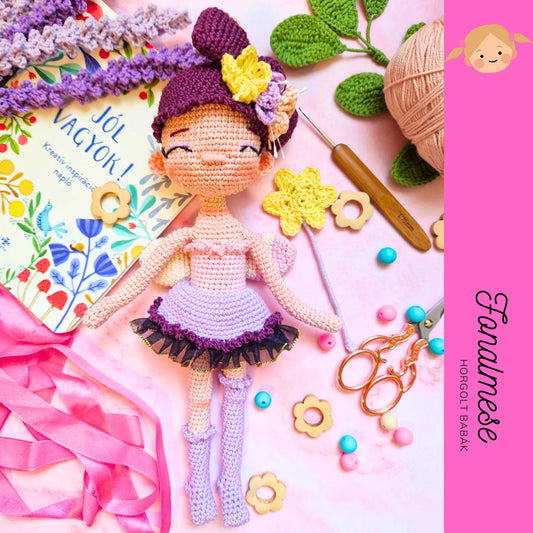 Jól vagyok tündér - horgolt baba