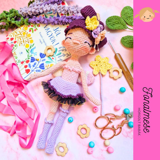 Jól vagyok tündér - horgolt baba