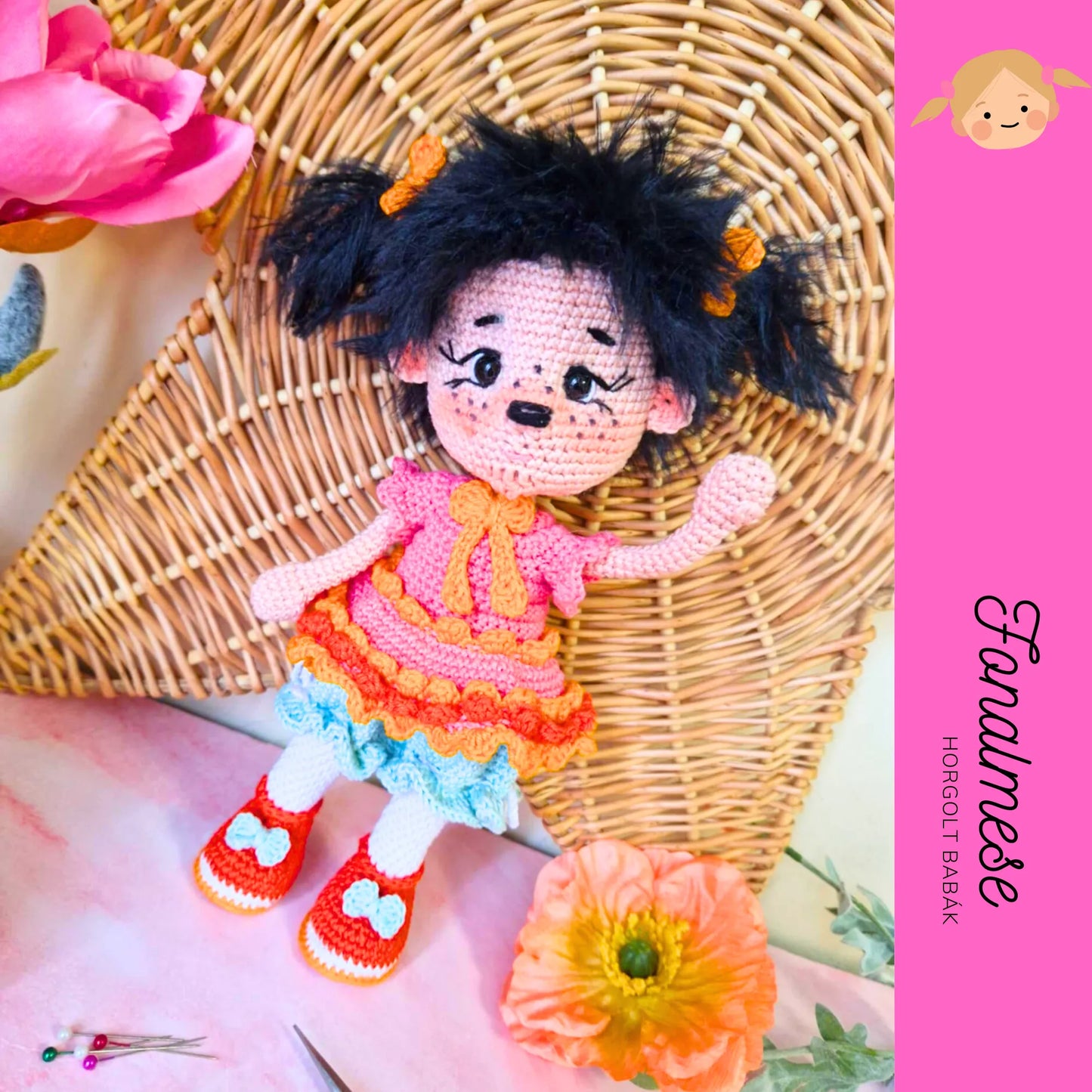 Moncsicsi baba - horgolt baba