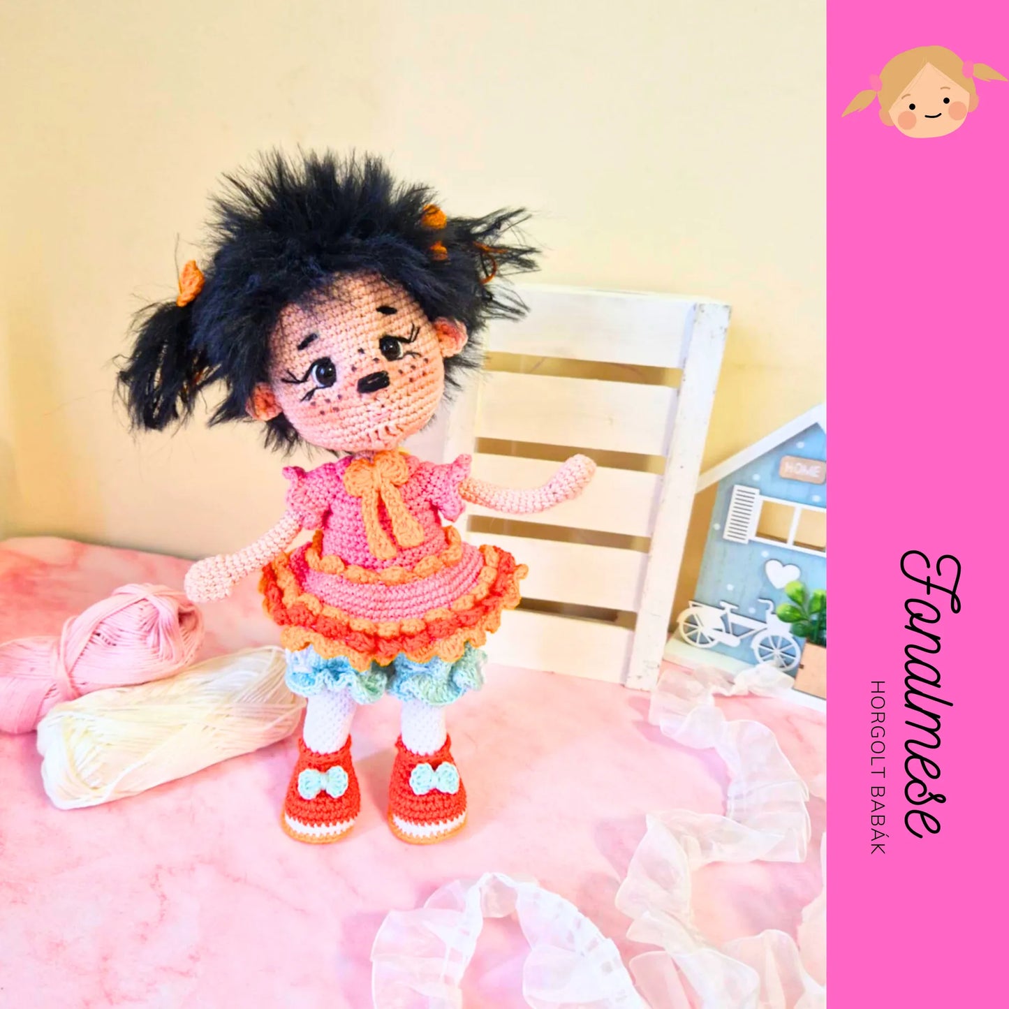 Moncsicsi baba - horgolt baba