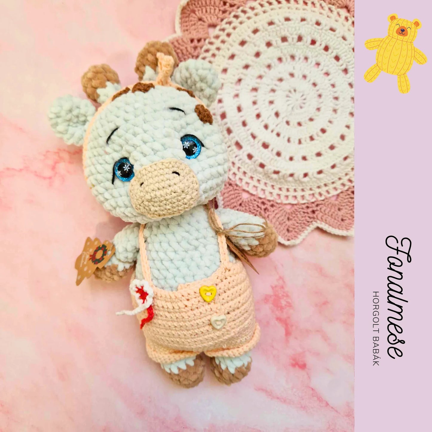 Kislány zsiráf - zsenilia figura